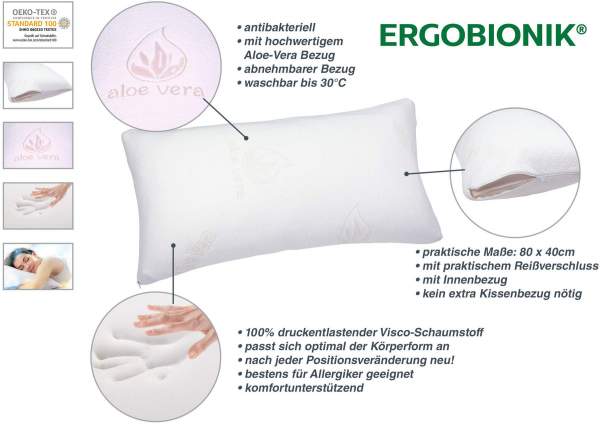 ERGOBIONIK Visco Schaumstoffkissen