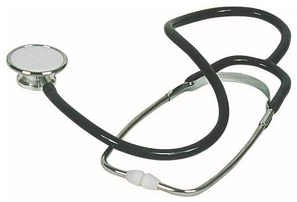 Stethoskop Schwarz Doppelkopf