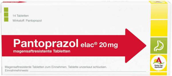 Pantoprazol 20 mg Elac 20 Magensaftres.Tabletten