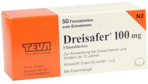 Dreisafer 100 mg 50 Filmtabletten