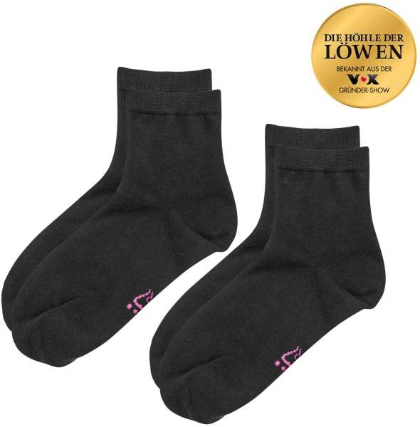 GoBunion Socken mit Zehenspreizer 35-38 schwarz 2 Paar