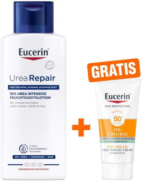Eucerin UreaRepair Plus Lotion 10% 250 ml + gratis Eucerin Sun Gel-Creme Oil Control 20 ml