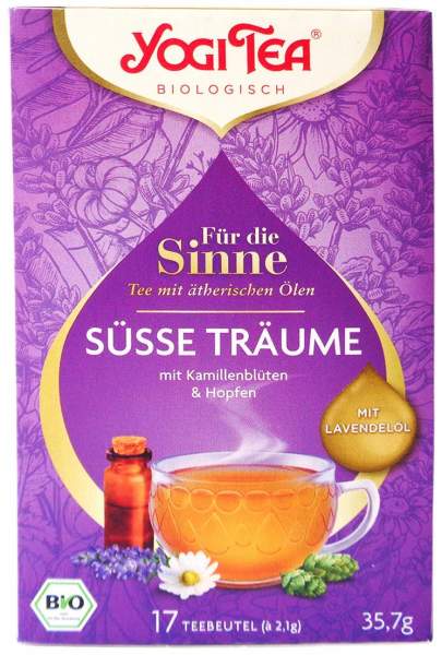 Yogi Tea Für die Sinne Süsse Träume Bio 17 Filterbeutel