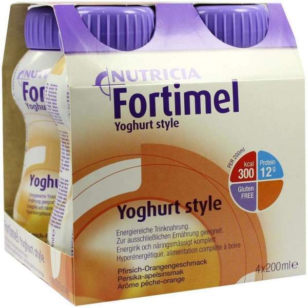 Fortimel Yoghurt Style Pfirsich Orangegeschmack 4 X 200 Ml...