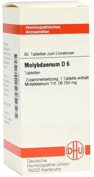Molybdaenum D 6 Tabletten