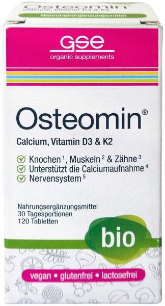 Gse Osteomin Bio Calcium Vitamin D3+k2 Tabletten 120 Stück