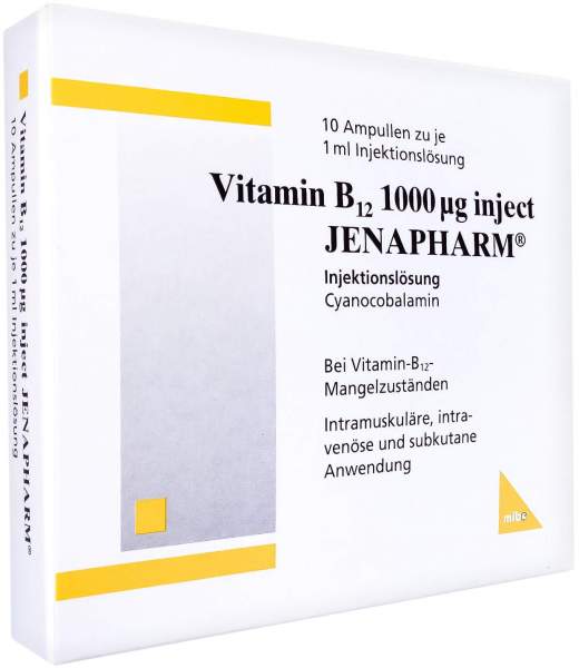 Vitamin B12 1000 Myg Inject Jenapharm 10 X 1 ml Ampullen