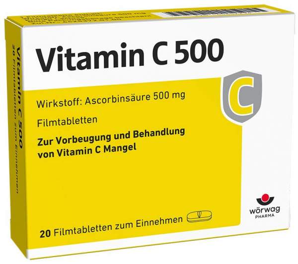 Vitamin C 500 20 Filmtabletten