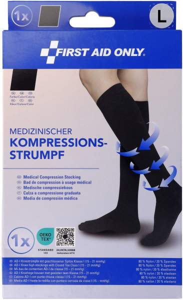 Medizinischer Kompressionsstrumpf, Größe L, 1 Paar