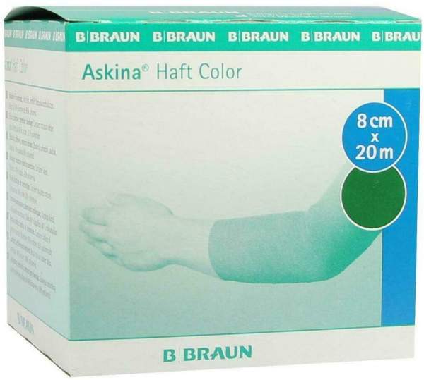 Askina Haftbinde Color 8 cm X 20 M Grün 1 Stück