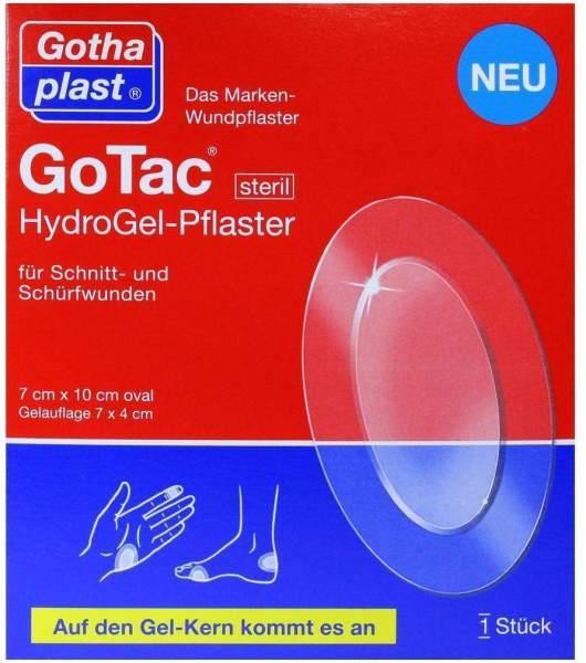 Gotac Hydrogel Pflaster 7 X 10 cm Steril 1 Pflaster