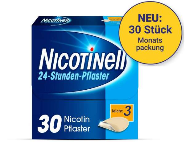 Nicotinell 7 mg je 24-Stunden-Pflaster 30 Stück