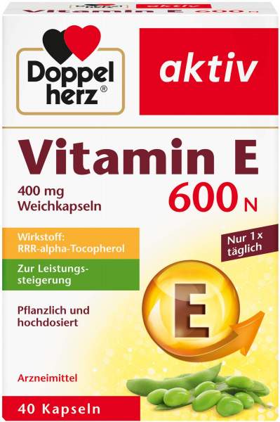 Doppelherz Aktiv Vitamin E 600 N 40 Weichkapseln