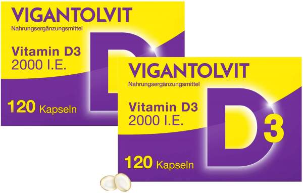 Vigantolvit 2000 I.E. Vitamin D3 2 x 120 Weichkapseln