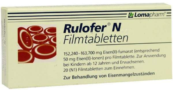 Rulofer N Filmtabletten 20 Filmtabletten