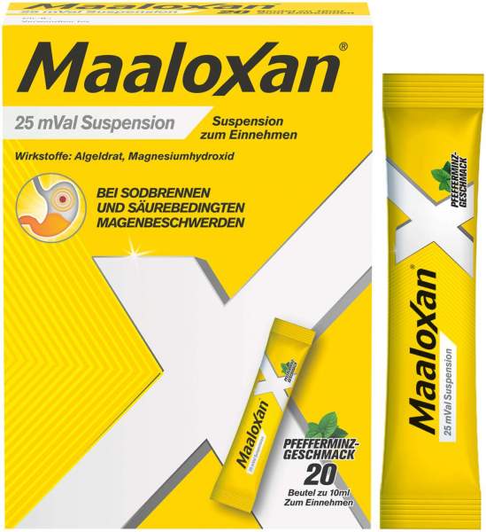 Maaloxan 25 mVal Suspension 20 x 10 ml Suspension