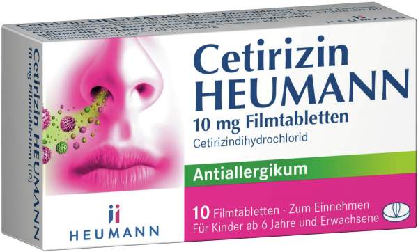Cetirizin Heumann 10 mg 10 Filmtabletten