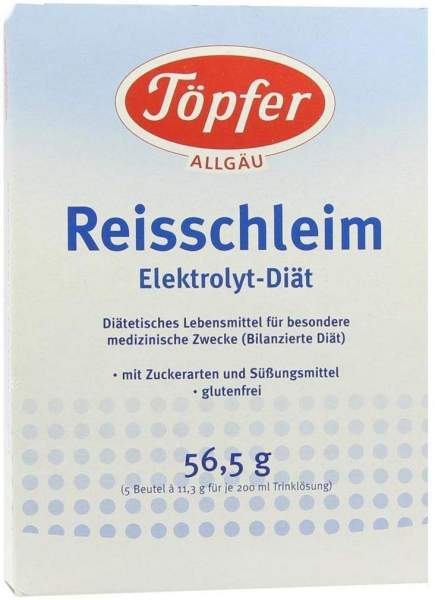 Töpfer Reisschleim Elektrolyt Diät Pulver