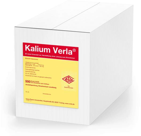Kalium Verla Granulat 500 Beutel