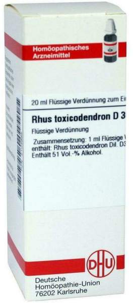 DHU Rhus toxicodendron D30 Dilution 20 ml