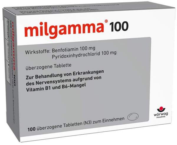Milgamma 100 mg 100 Überzogene Tabletten