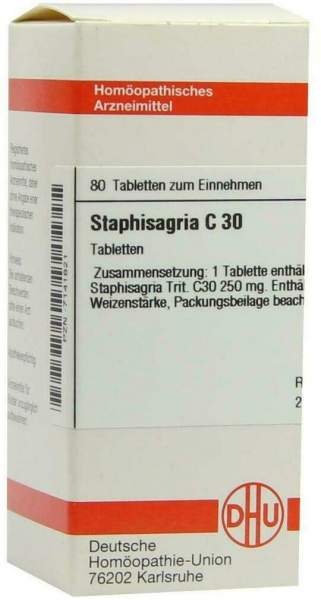 Dhu Staphisagria C30 80 Tabletten