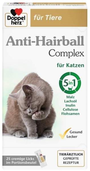 Doppelherz Anti-Hairball Complex für Katzen 25 Licks
