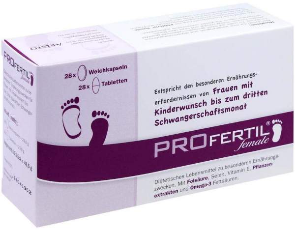 Profertil Female Tabletten und Kapseln Kombipackung Für Einen