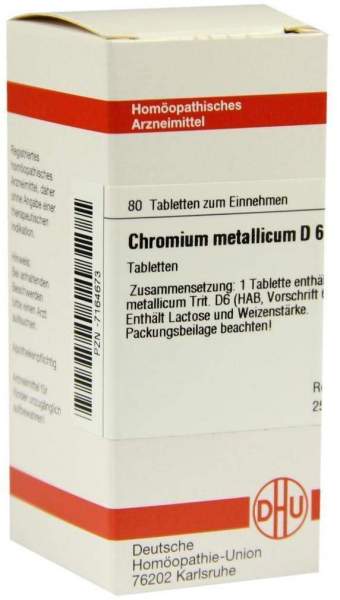 Chromium Metallicum D6 80 Tabletten