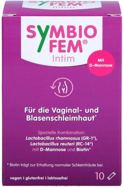Symbiofem Intim Milchsäurebakterien Mit D-Mannose 10 Sticks