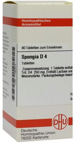 Spongia D4 Dhu 80 Tabletten