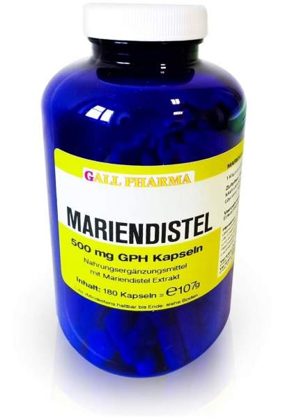 Mariendistel 500 mg Gph 180 Kapseln