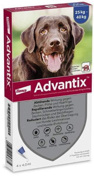 Advantix Spot-On Hund 25-40 kg 4 x 4 ml Lösung
