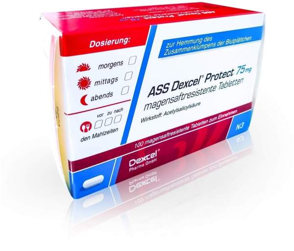 Ass Dexcel Protect 75 mg 100 Magensaftresistente Tabletten