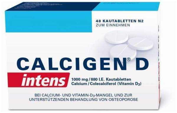 Calcigen D Intens 1000 mg 880 I.E. 48 Kautabletten