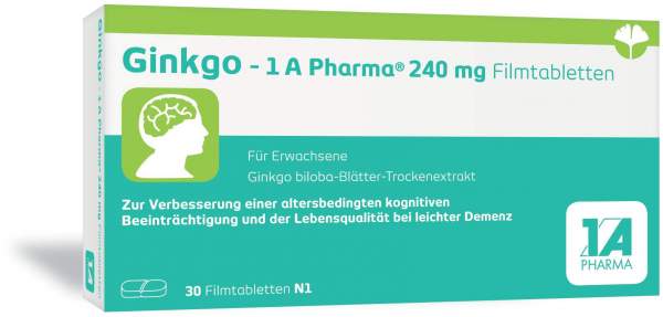 Ginkgo - 1a Pharma 240 mg 30 Filmtabletten