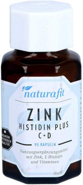 Naturafit Zink Histidin plus C+D Kapseln 90 Stück