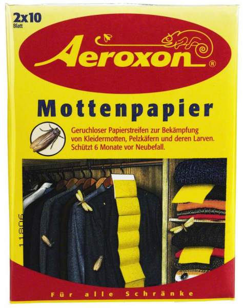 Aeroxon Mottenpapier 2 X 10 Stück