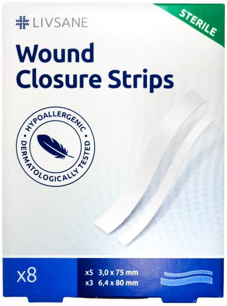 Livsane Wound Closure Pflaster 8 Strips