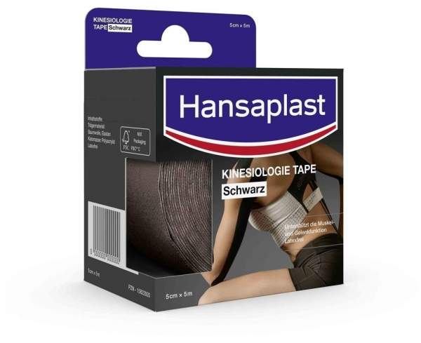 Hansaplast Sport Kinesiologie Tape 5 cm x 5 m schwarz