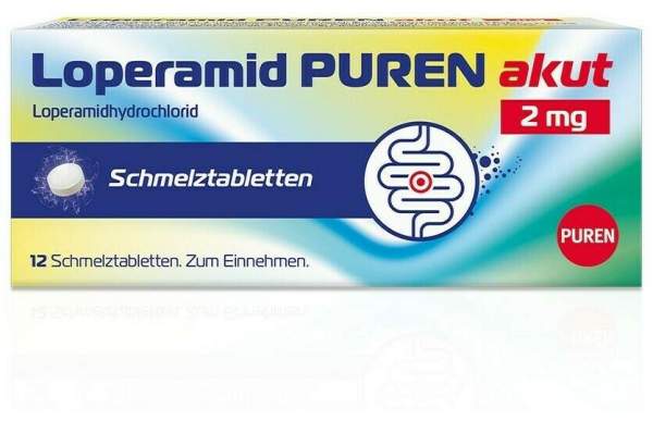 Loperamid Puren akut 2 mg 12 Schmelztabletten