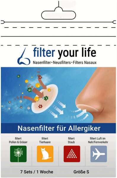 Filter your life Nasenfilter für Allergiker Gr.S 7