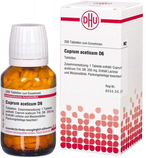 Cuprum Aceticum D 6 200 Tabletten