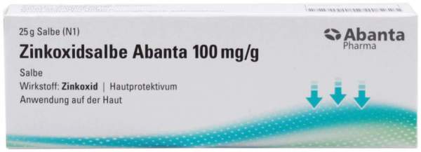 Zinkoxidsalbe Abanta 100 mg-g 25 g
