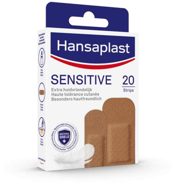 Hansaplast Sensitive Pflasterstrips Hautton medium 20 Stück