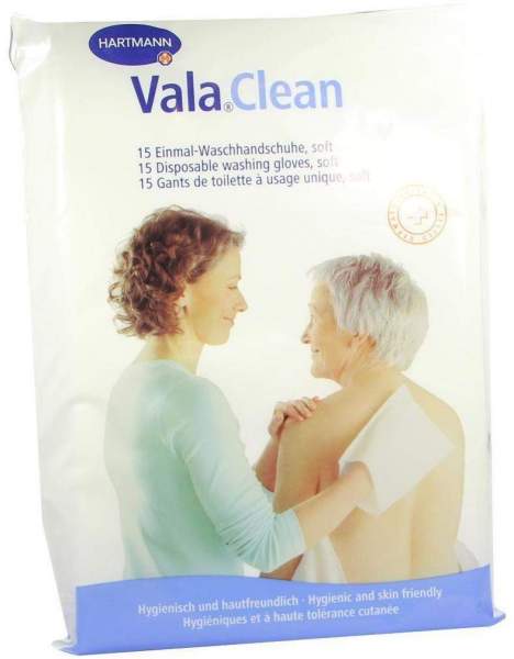 Valaclean Soft 15 Einmal Waschhandschuhe