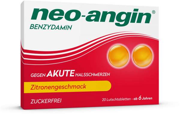 Neo angin Benzydamin Zitrone 20 Lutschtabletten
