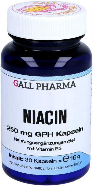 Niacin 250 mg Gph 30 Kapseln