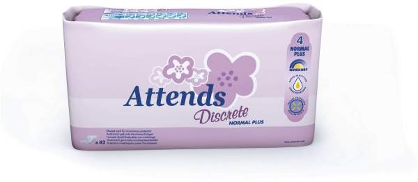 Attends Discrete Inkontinenz Einlagen 4 Normal Plus 42 Stück