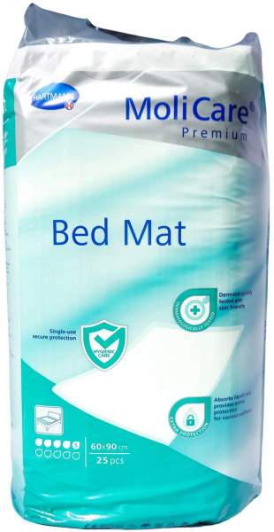 Molicare Premium Bed Mat 5 Tropfen 60 X 90 cm 25 Einlagen